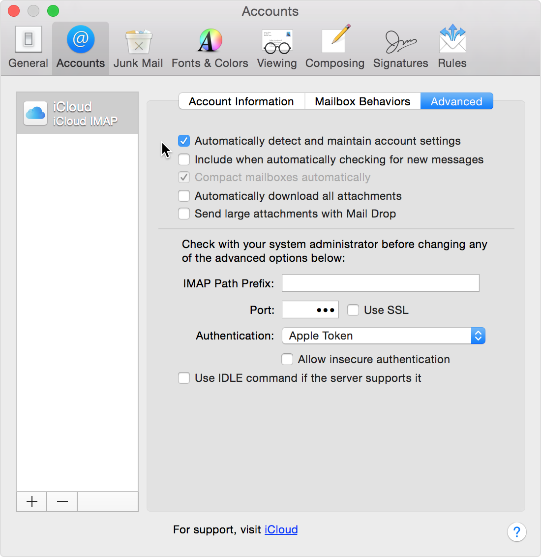 Macbook pro email setup